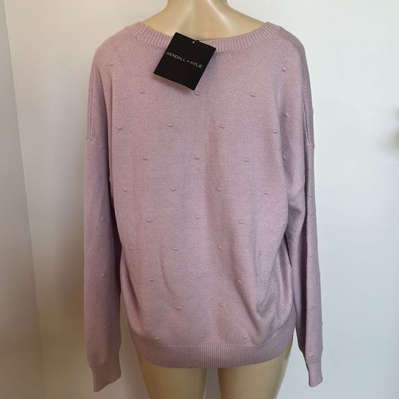 Kendall + Kylie Pink/Lilac Crewneck Sweater
XL, Textured - Picture 4 of 9